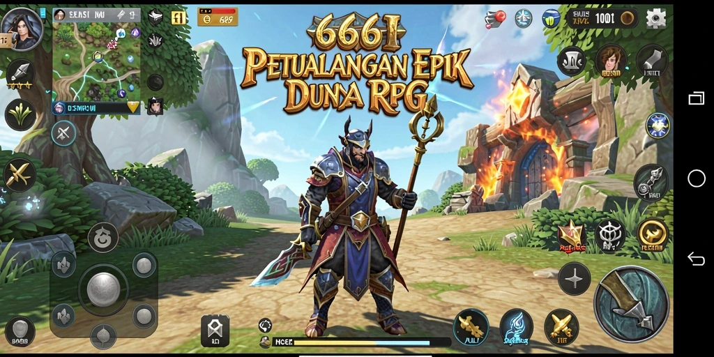 Tampilan gameplay RPG 666I yang menakjubkan dan penuh aksi.