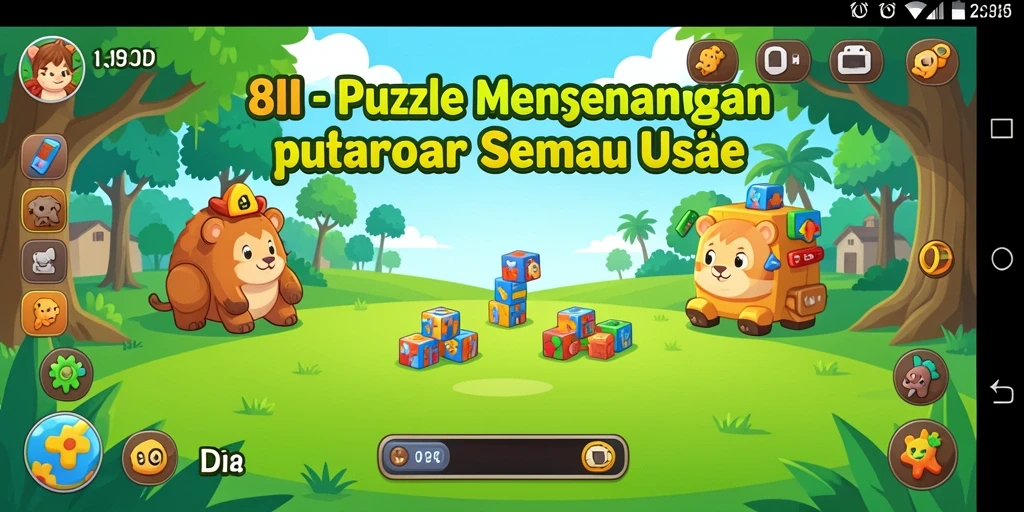 Tampilan gameplay 8II yang penuh warna dan menantang.