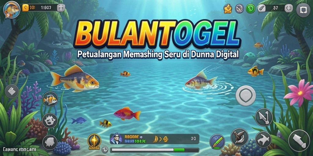 Screenshot gameplay BULANTOGEL menunjukkan momen memancing yang mendebarkan.