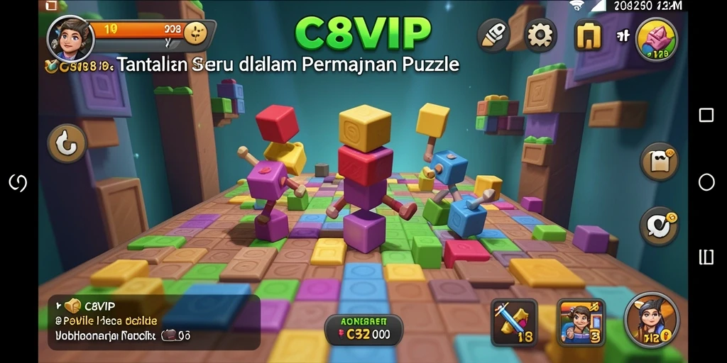 Tampilan seru gameplay C8VIP saat memecahkan teka-teki.