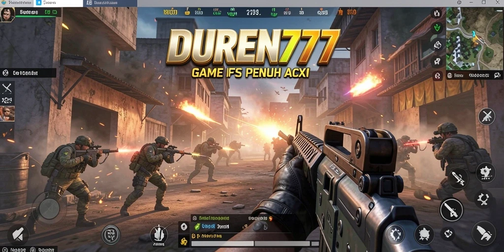 Tampilan gameplay DUREN777 yang menegangkan dan penuh aksi.