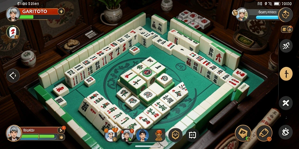 Gameplay seru GARITOTO dalam permainan Mahjong.