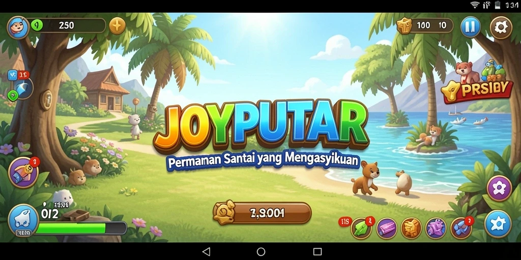 Tangkapan layar utama JOYPUTAR menunjukkan gameplay yang mengasyikkan dan mudah dipahami.