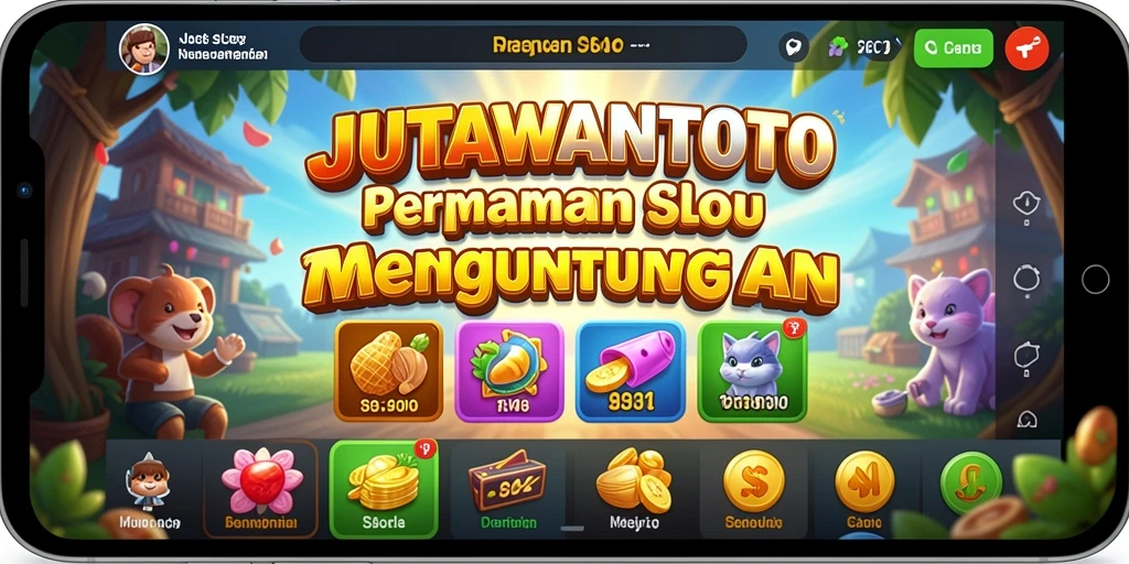 Screenshot gameplay JUTAWANTOTO menampilkan keseruan bermain slot.