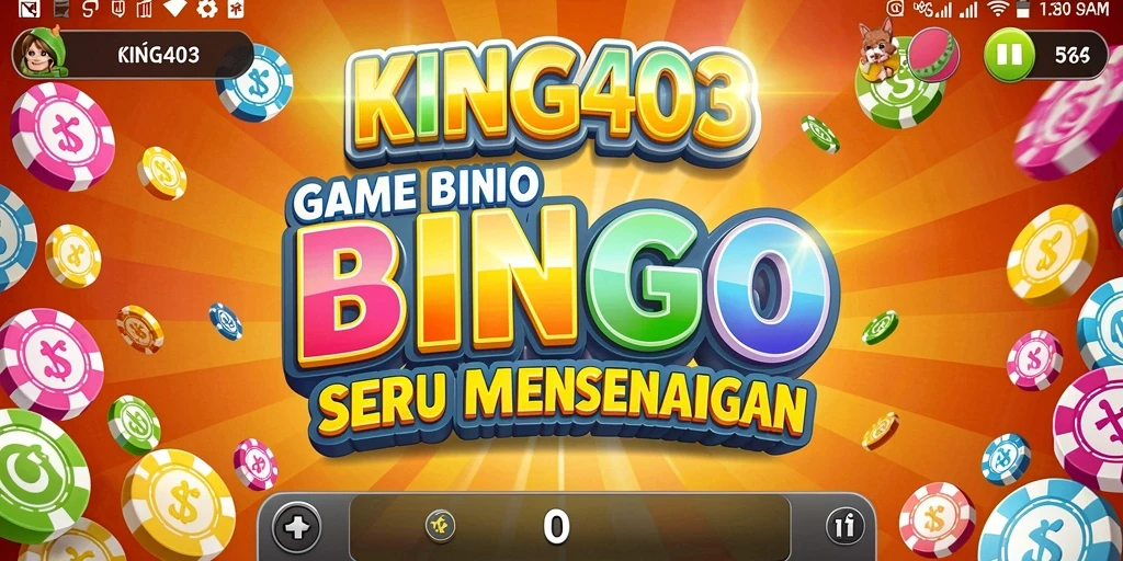 Tampilan permainan Bingo yang seru di KING403.