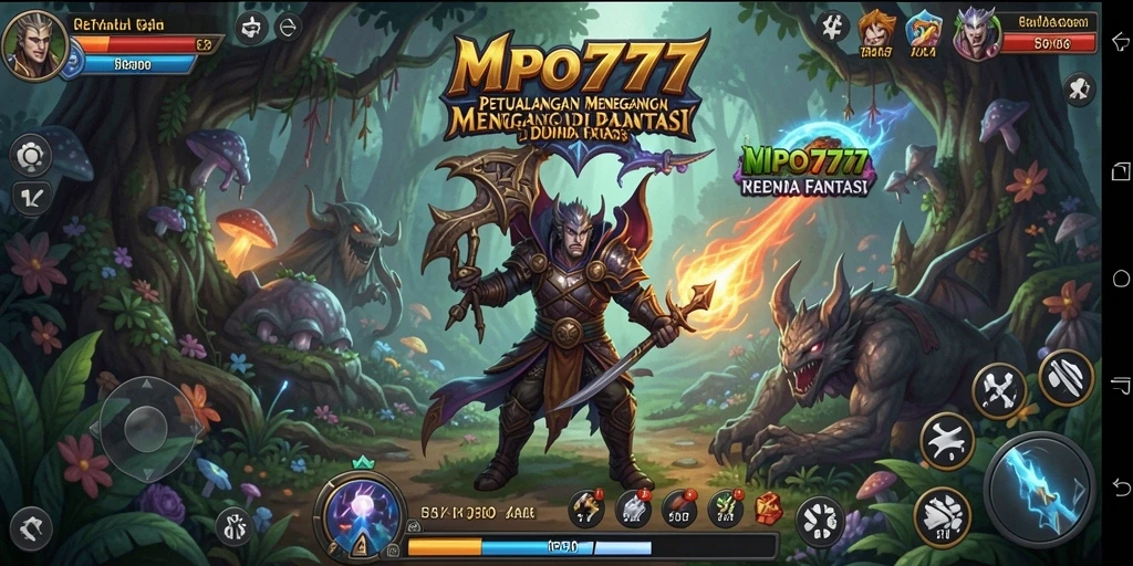 Tampilan gameplay MPO777 yang menampilkan petualangan seru dalam dunia fantasi.