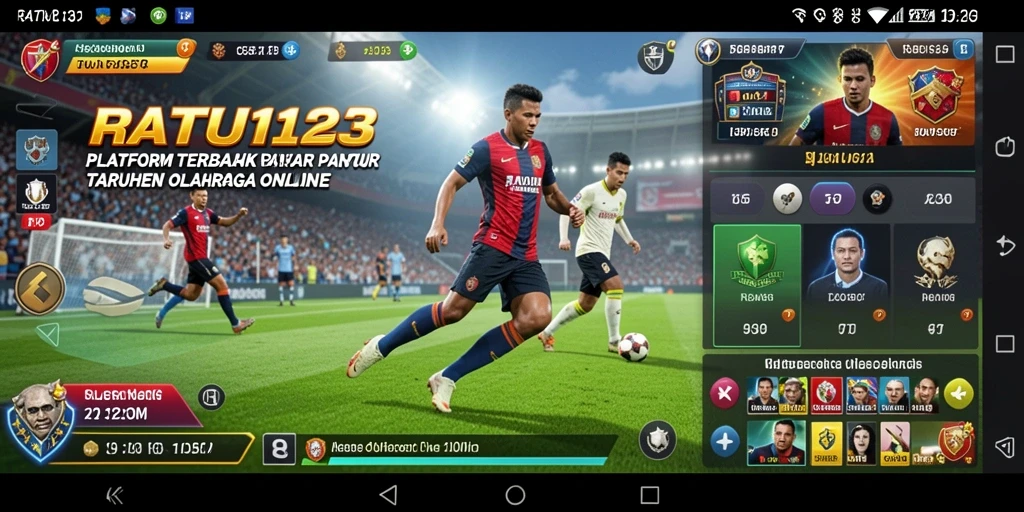 Tangkapan layar menunjukkan gameplay seru dalam aplikasi Sportsbook RATU123.