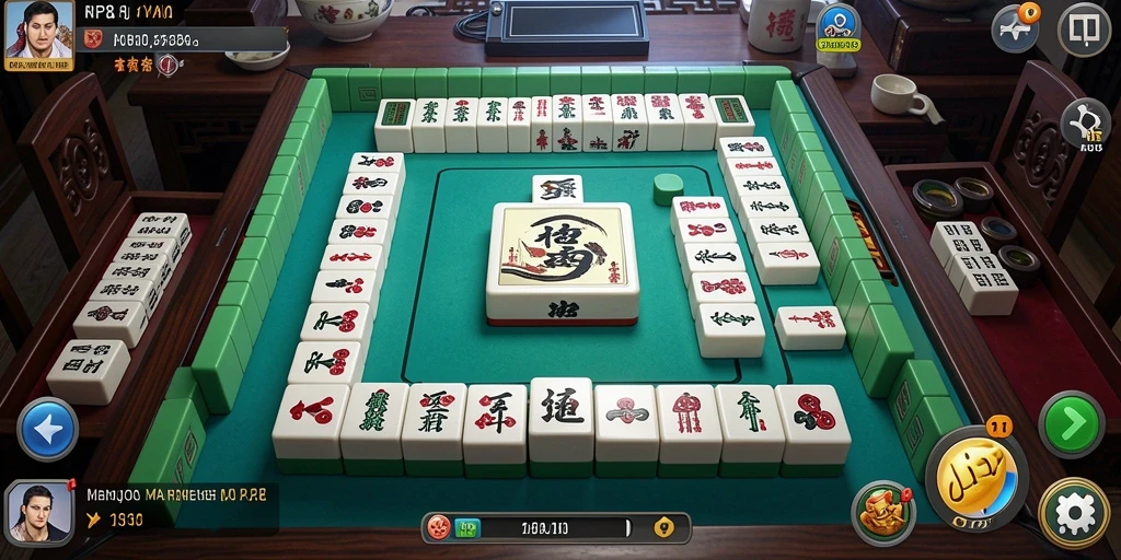 Screenshot gameplay RP8 menunjukkan serunya bermain Mahjong.