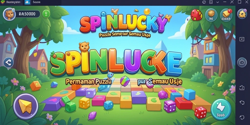 Tampilan gameplay SPINLUCKY yang menarik dan penuh warna.