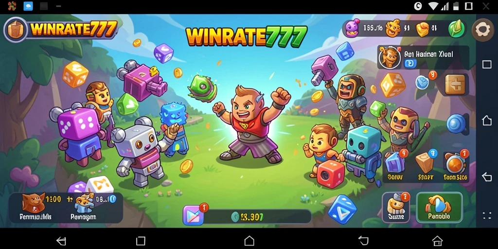 Tampilan gameplay interaktif dari WINRATE777 yang penuh tantangan.
